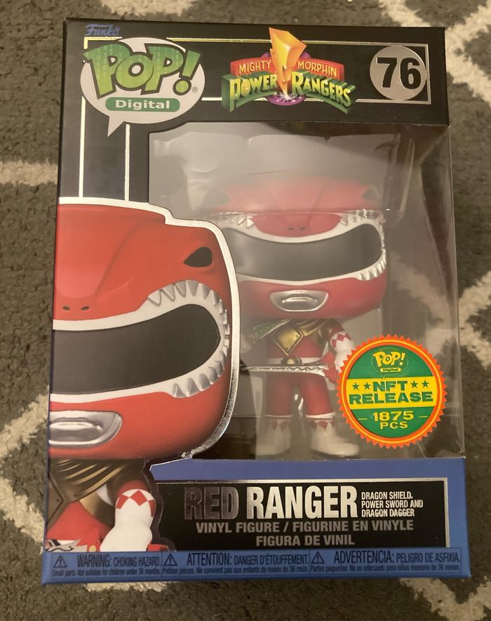 Funko Pop Red Ranger 76 - 1875 pcs