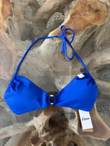 Haut de maillot de bain Etam violet blue lagoon 38