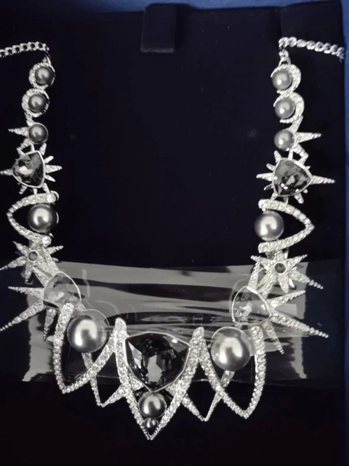 Collier ras du cou Fantastic coloris argenté Swarovski - photo numéro 2