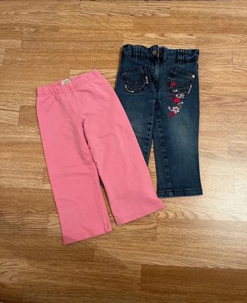 Lot Pantalons fille taille 92 (1,5-2 ans).
