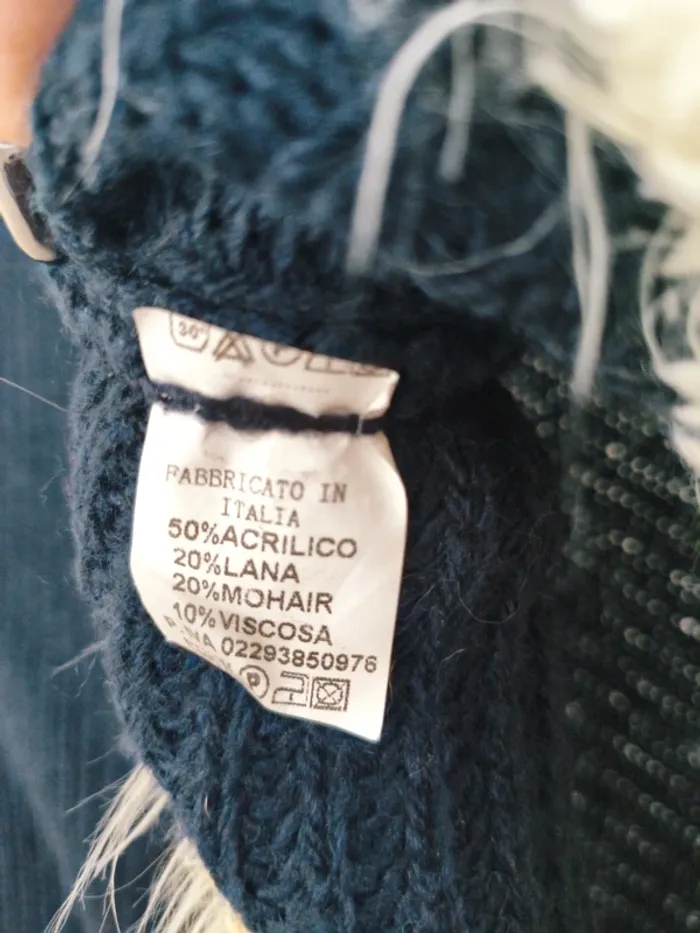 Pull bicolore - Made in Italy - taille 46 - photo numéro 6