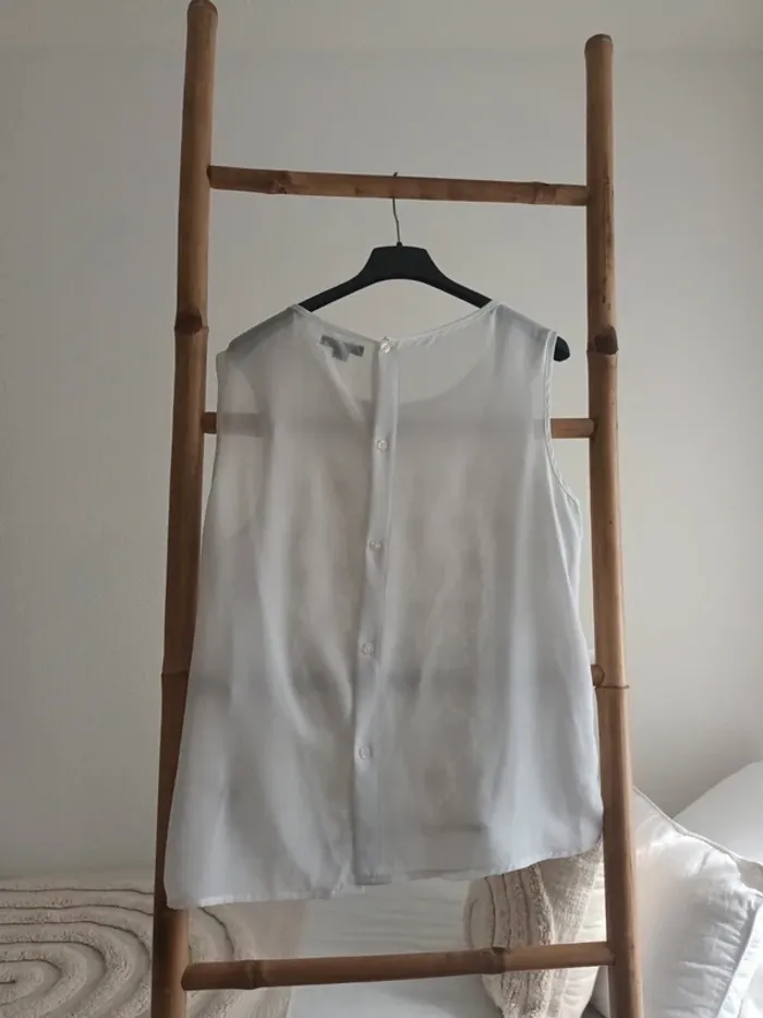 Blouse blanche Amisu taille L - photo numéro 4