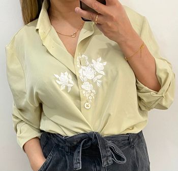 Chemise fluide brodée