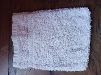 gant de toilette coton rose clair Frottier
