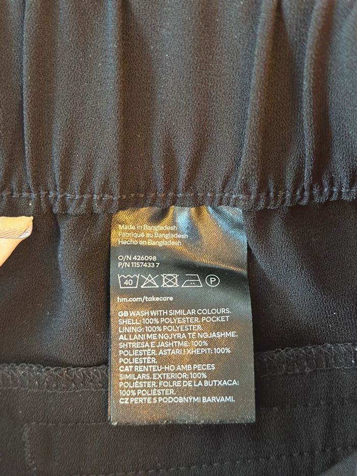 Pantalon fluide à jambes larges noir H&M – taille 34 - photo numéro 6