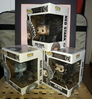 Lot de 3 Funko Pop Game Of Thrones GOT 72 74 93
