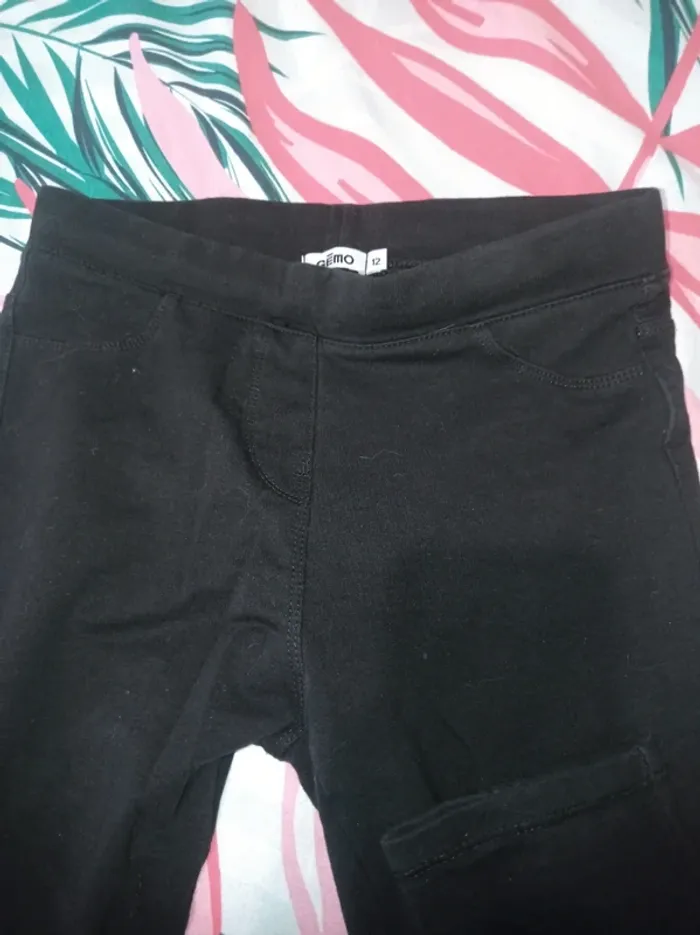 Pantalon élastique noir - photo numéro 2
