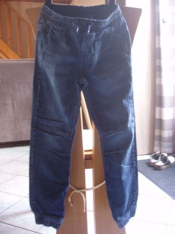 jean doublé coton bas élastique