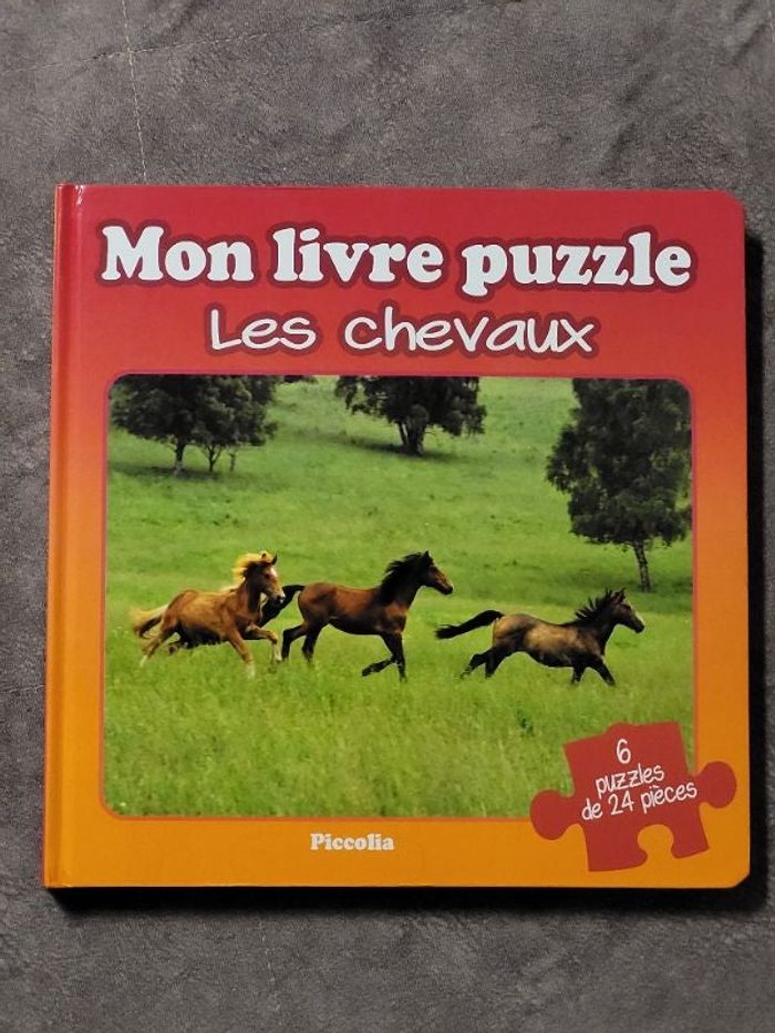 Mon livre Puzzle Les Chevaux par Piccolia
