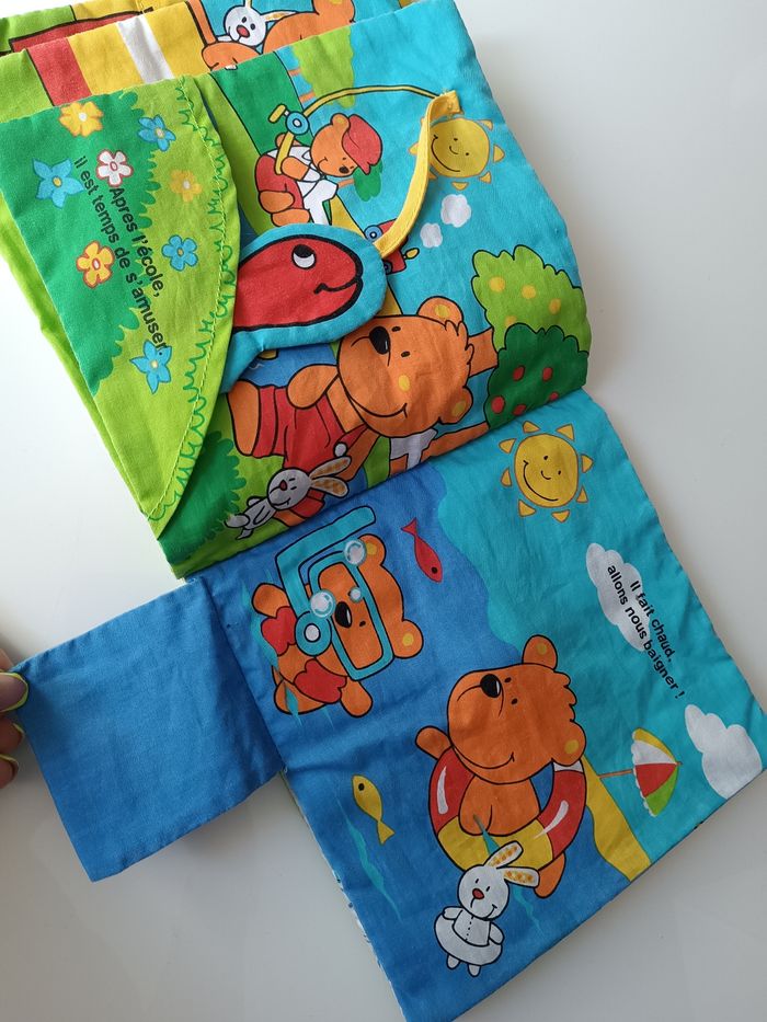Livre en tissu La journée de Teddy - photo numéro 5