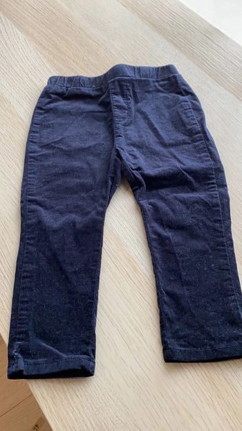 Pantalon velours mixte bout chou