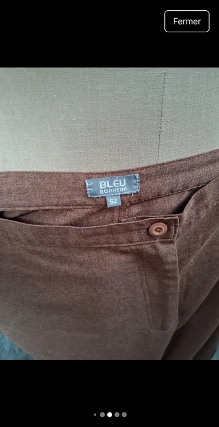 🎩 Tailleur marron grande taille – Chic & Élégant – Taille 52 - Bleu Bonheur 🎩 - photo numéro 5