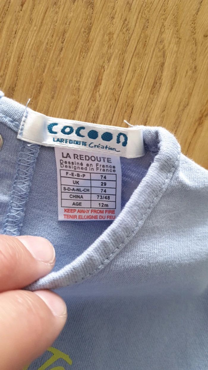 T-shirt manches courtes 9/12m - photo numéro 2