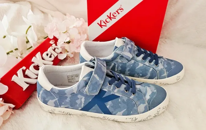 Baskets Sneakers Tennis Scratch Élastique Kickers T38