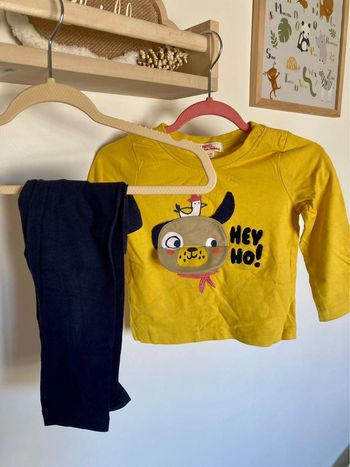 Tenue 12 mois legging + haut manches longues