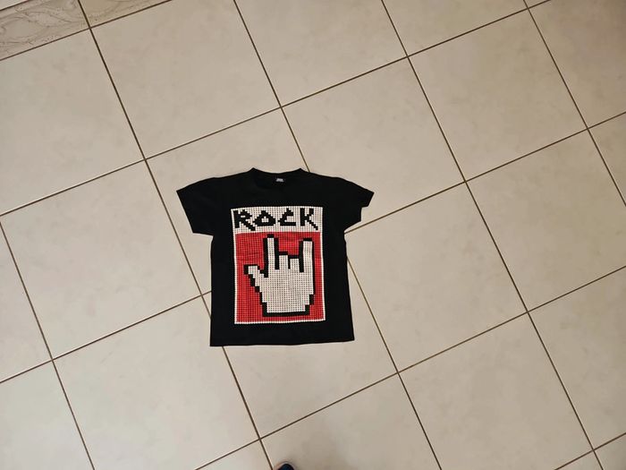 T-shirt MC garçon Rock 12 / 14 ans u42