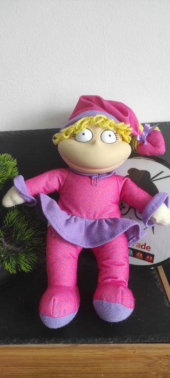 vintage 1997 Mattel Nickelodeon Razmoket soirée pyjama Angelica poupée peluche