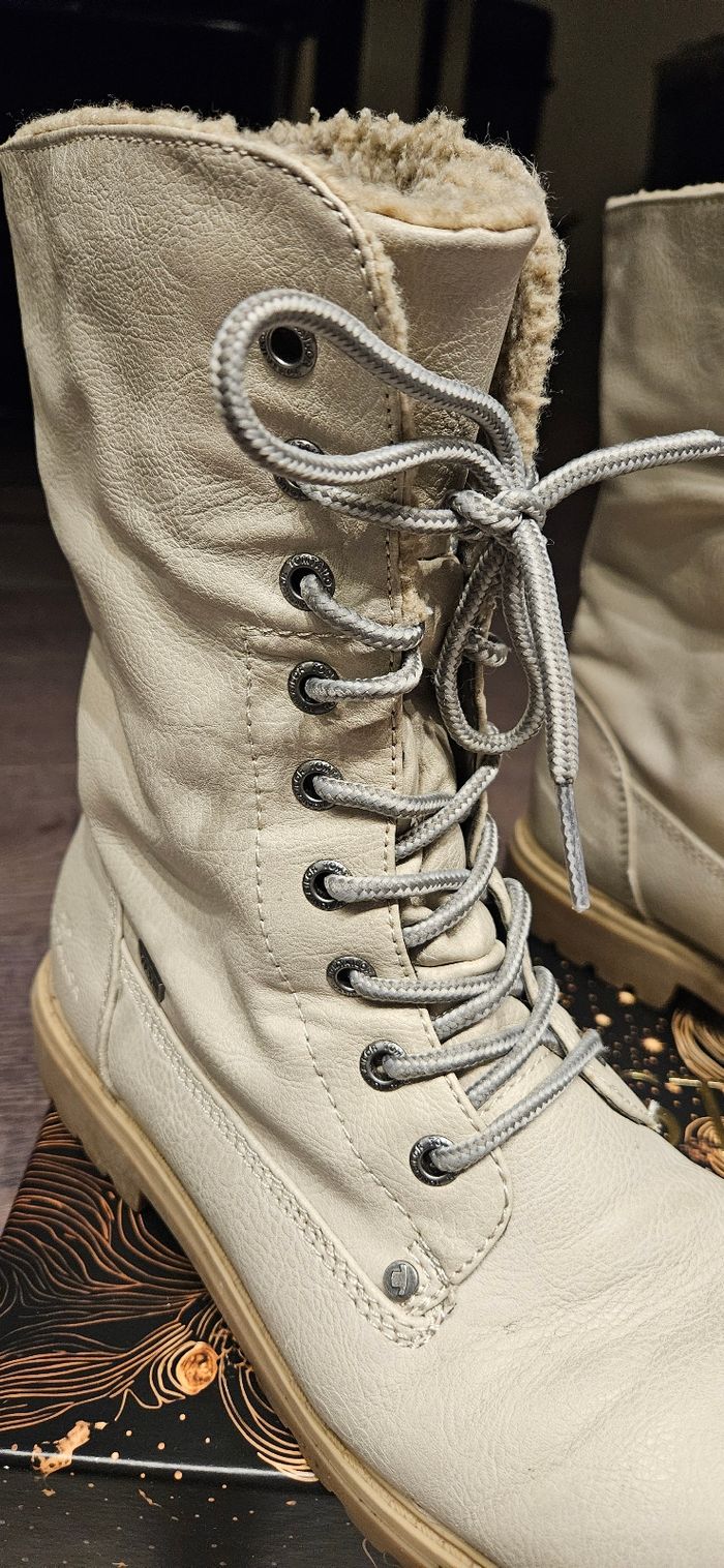 Bottes d'hiver en cuir - Taille 39 - photo numéro 2
