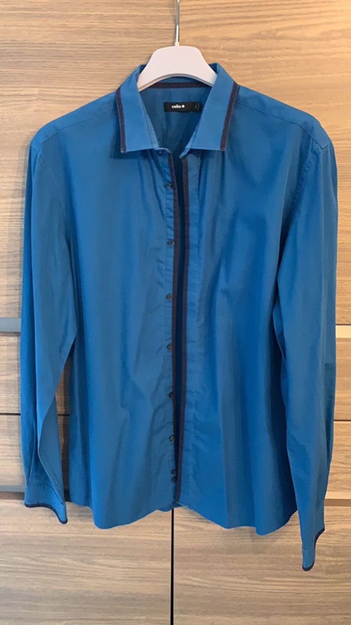 Chemise Celio taille L bleue