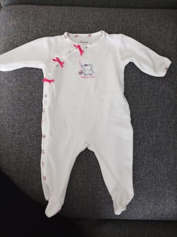 Pyjama velours Kimbaloo 3 mois