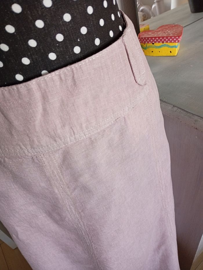 Jupe en lin vieux rose 48 - photo numéro 3