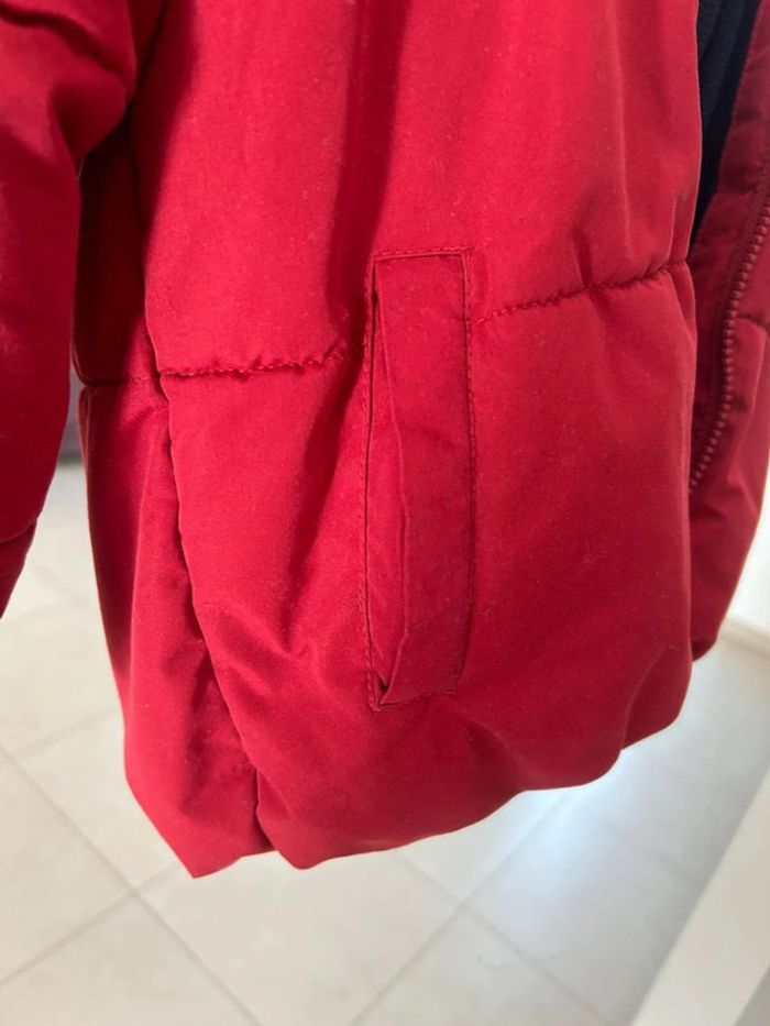 manteau doudoune rouge garcon à capuche kiabi taille 6ans - photo numéro 14