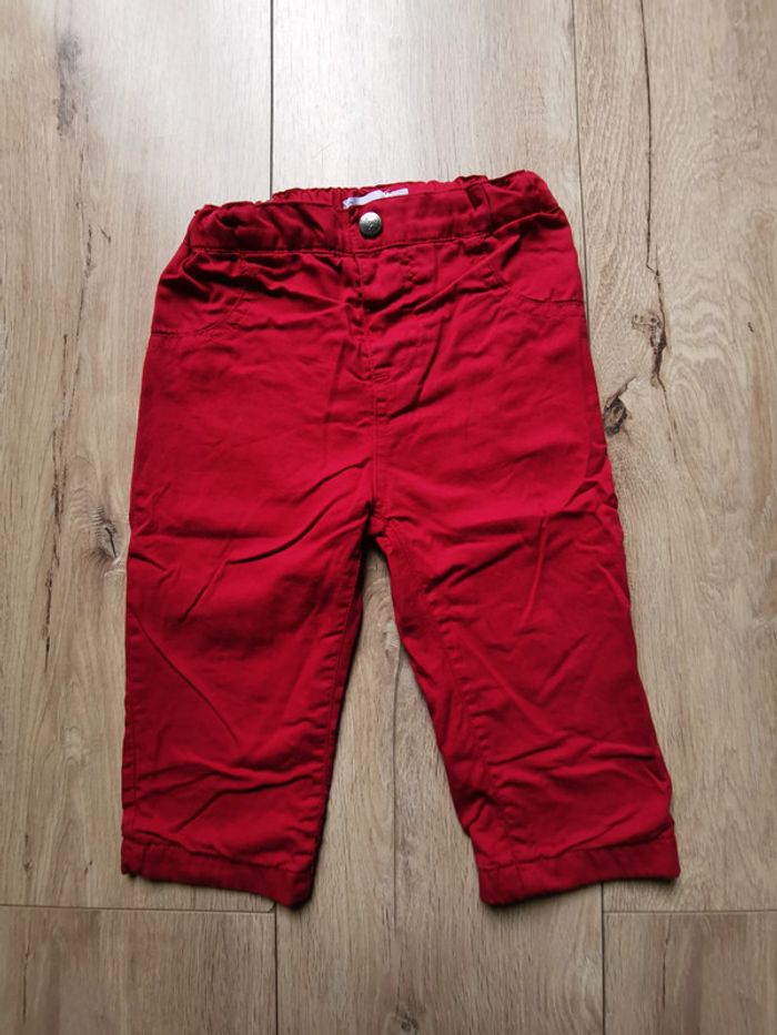 Pantalon rouge Bébé Rêve 18 mois - photo numéro 2