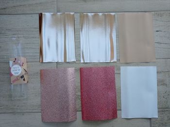 Lot de 6 feuilles A5 en similicuir - Scrapbooking & DIY