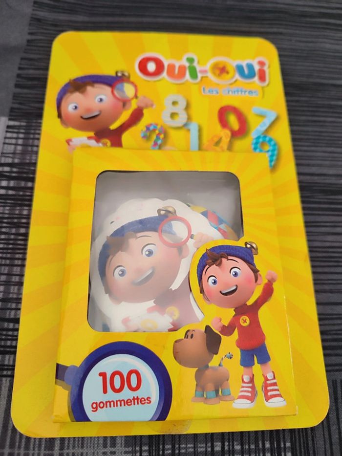 Jeu de 100 gommettes, les chiffres. Oui-Oui
