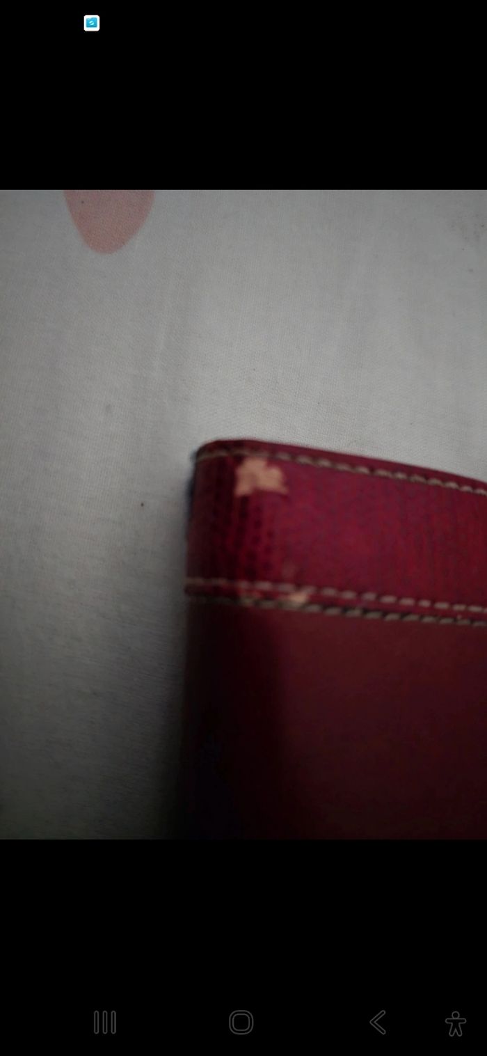 Porte monnaie lancel rouge - photo numéro 4