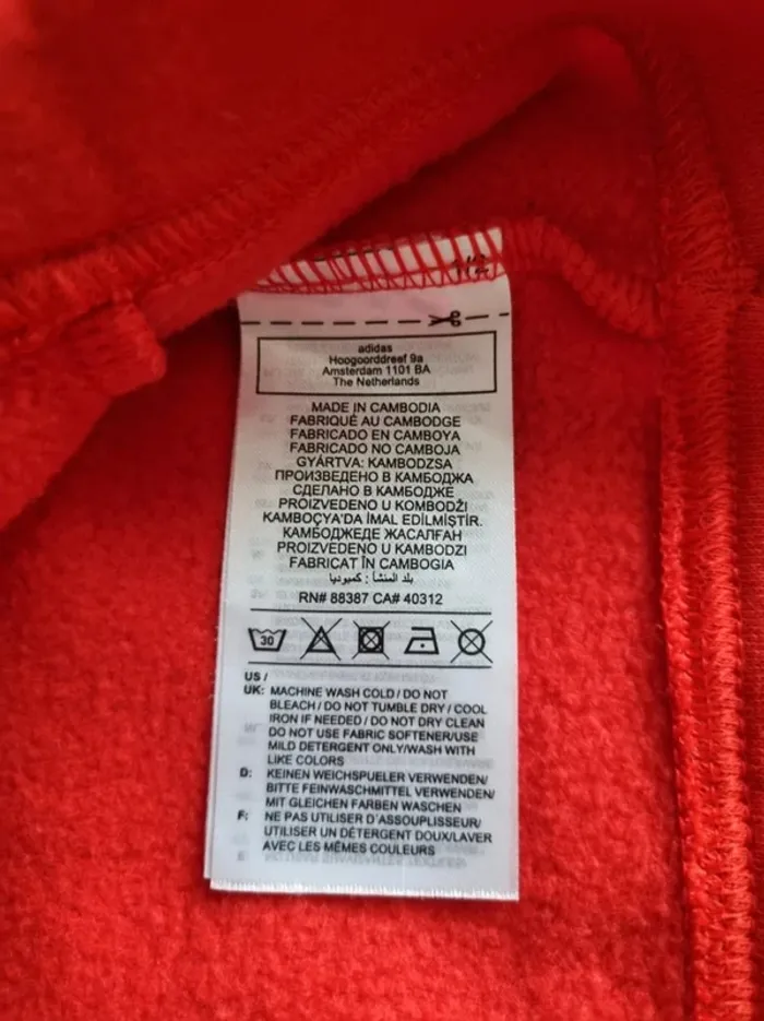 Crop Top Adidas rouge, 40 Femmes - photo numéro 5