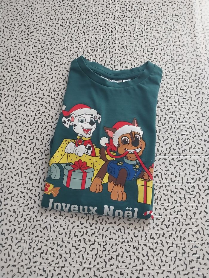 T-shirt Noël Pat’ Patrouille garçon – 3 ans - photo numéro 5