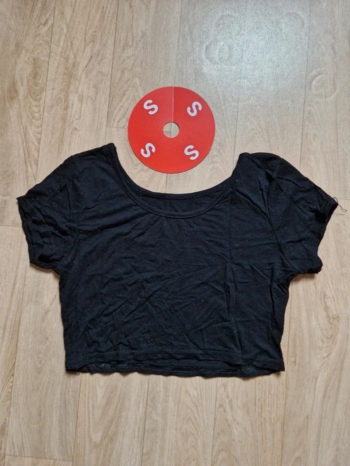 Crop top noir