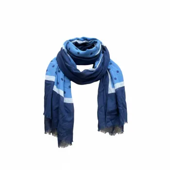 Foulard Bayard Bleu/Blanc À Pois Taille Unique Neuf