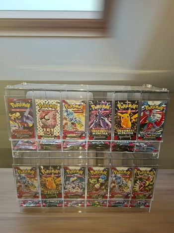 Lot de 2 distributeurs de boosters modèles 6 slots pour boosters Pokémon , one piece et autres TCG