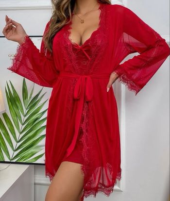 Ensemble nuisette rouge : S