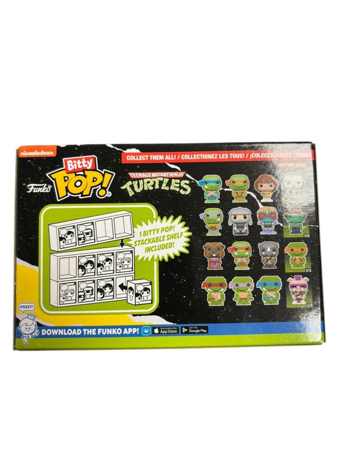Pack 4 figurines Funko Bitty Pop Teenage Mutant Ninja Turtles neuf - photo numéro 2