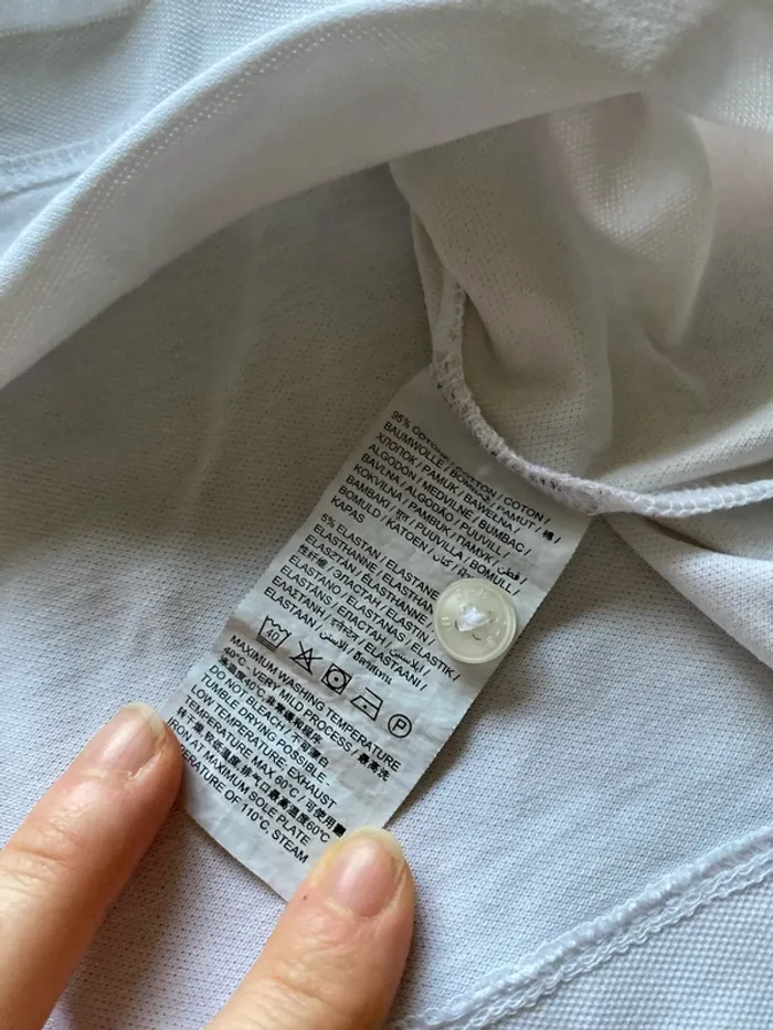 Polo blanc homme taille XXL en très bon état - photo numéro 4