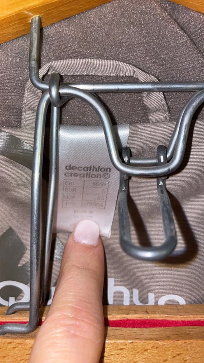 Manteau quechua taille s couleur taupe - photo numéro 2