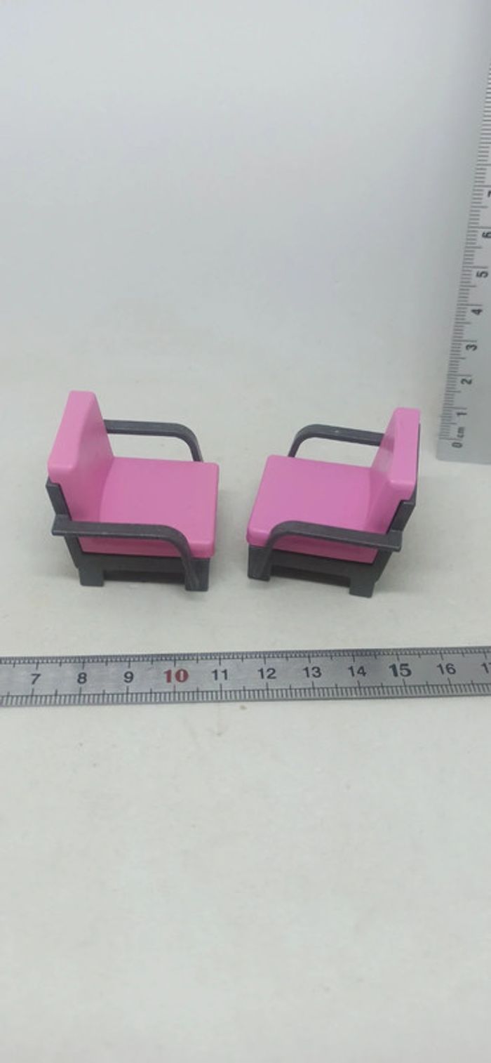 Fauteuils roses playmobil - photo numéro 2