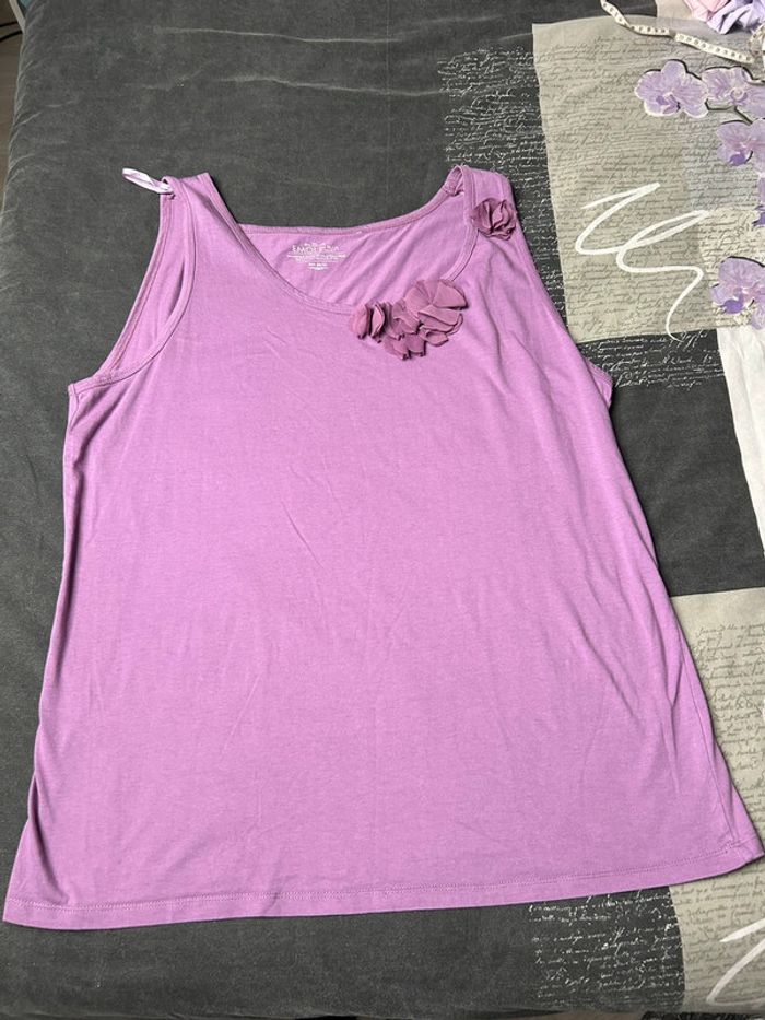 Top violet fleurs