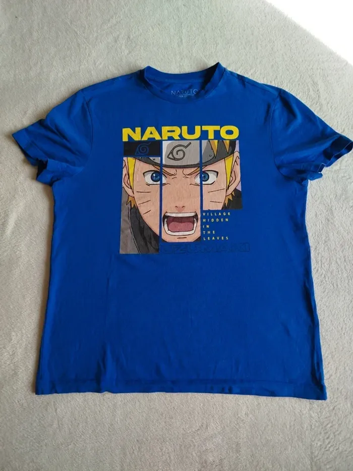 T-shirt bleu Naruto Primark taille M - photo numéro 6
