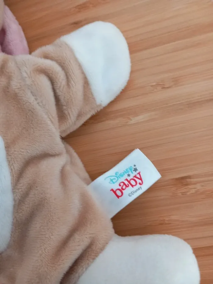 Peluche doudou marionnette Lady avec un attache tututte - photo numéro 4