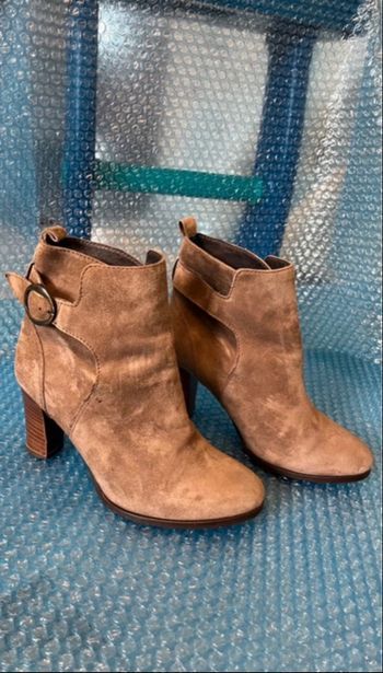 bottines Caroll en daim beige femme
