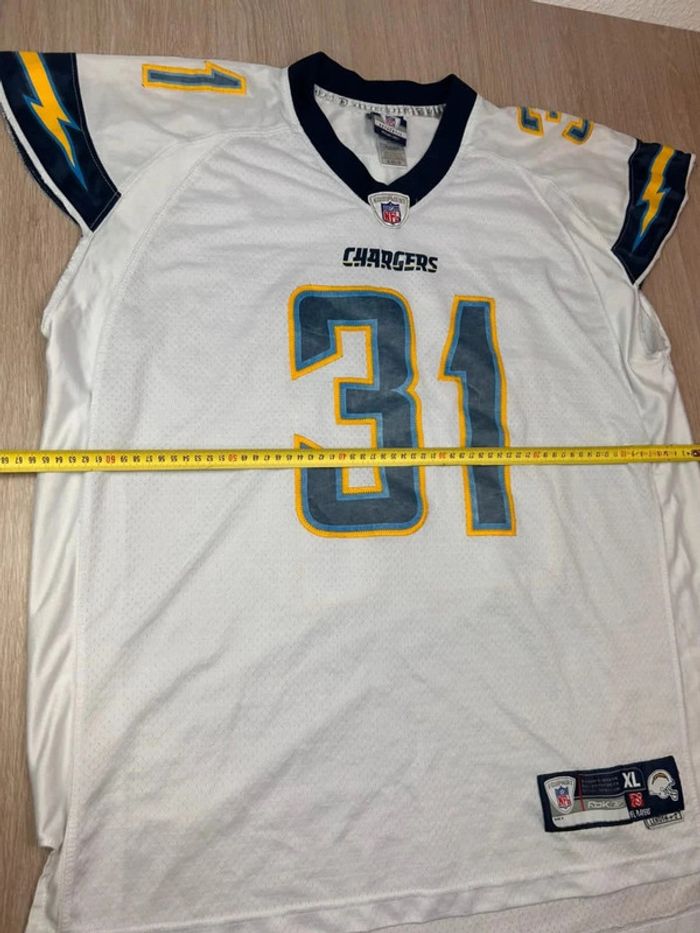 Maillot NFL Reebok San Diego Chargers Antonio Cromartie #31 Blanc Taille XL - photo numéro 6