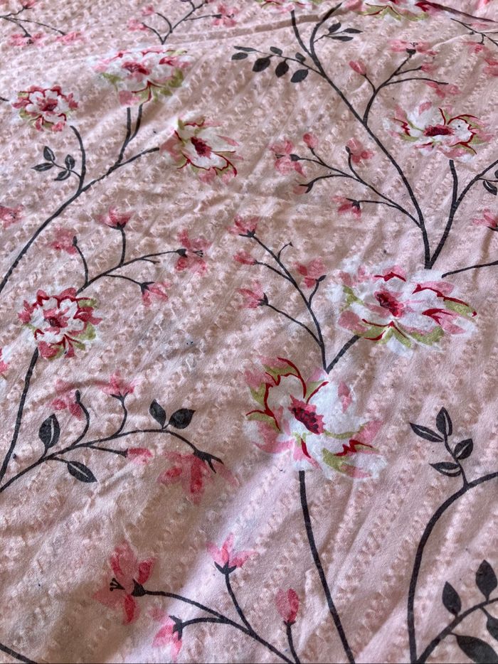 Parure de lit rose Fleurs de Cerisier en coton 🌸 - photo numéro 6