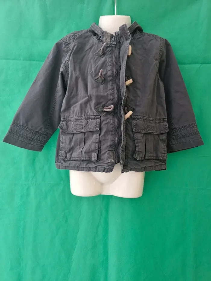 Kid kanaï - 3 ans - Manteau à capuche avec brandebourgs - photo numéro 3