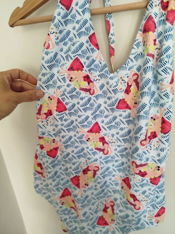 Joli maillot de bain Naf Naf S 36 dos nu motifs Neuf - photo numéro 2