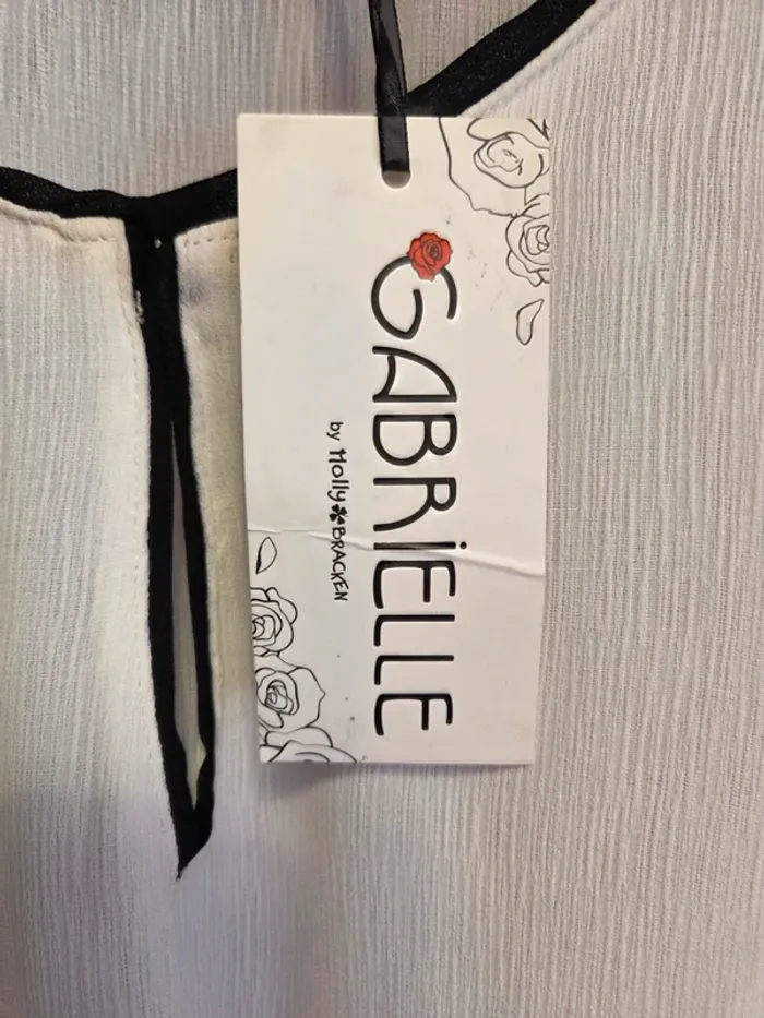 Blouse manches longues blanche T46 Gabrielle - photo numéro 3