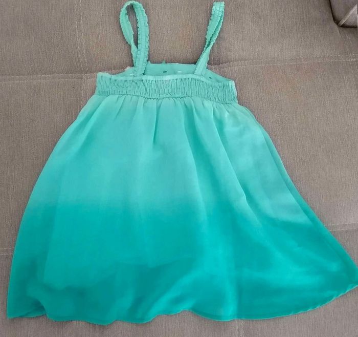 Robe verte dégradé 3 ans - photo numéro 2